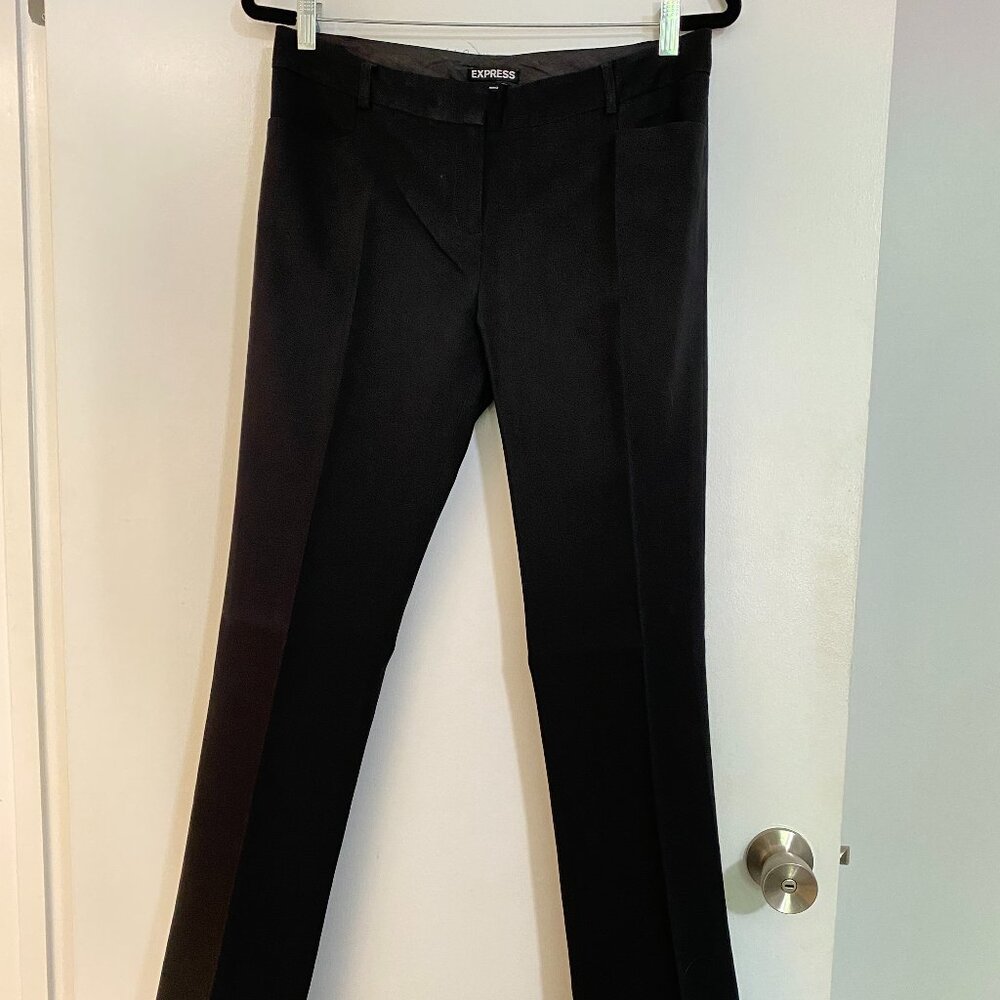 Express Columnist Basic Black Slacks